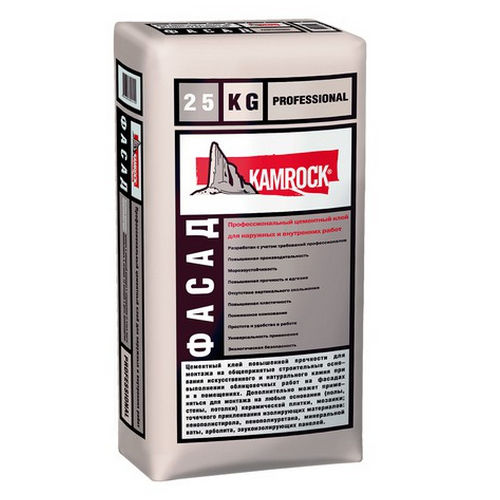 Клей для камня Kamrock Professional Фасад 25 кг