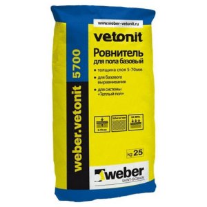 Пол наливной Weber-Vetonit 5700 25 кг