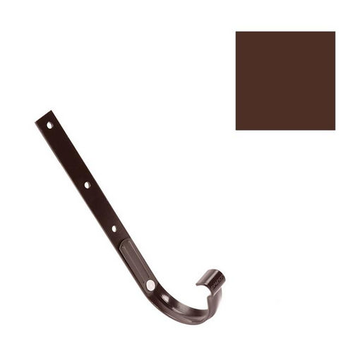 Крюк желоба металлический Galeco 152/100 коричневый 4 мм