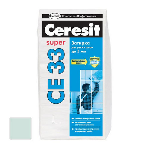 Затирка цементная Ceresit CE 33 Super Мята 2 кг