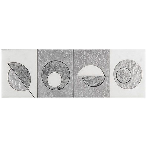Бордюр из мрамора Skalini Metal Stone Modern Circle MC-2 100х305 мм